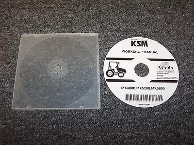 Buy Kubota MX4800 MX5200 MX5800 Tractor Workshop Shop Service Repair Manual DVD • 73.26$
