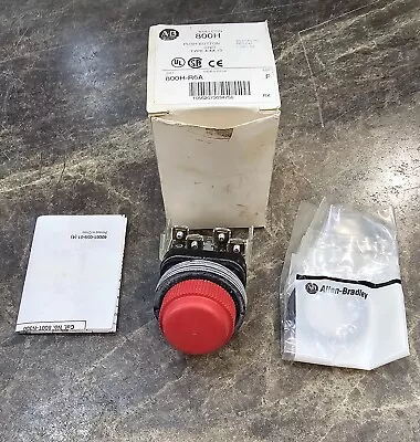 Buy Allen Bradley 800H-R6A Red Pushbutton Booted ~ Brand New ~ Free Fast Shipping • 49.95$