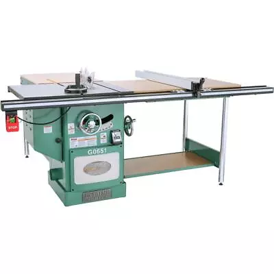 Buy Grizzly G0651 10  3 HP 220V Heavy Duty Cabinet Table Saw • 3,230$