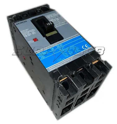 Buy Siemens ED63M125 Circuit Breaker, 3-Pole, 125 Amp, 600 Vac, Load Side Lugs, 50ºC • 700$