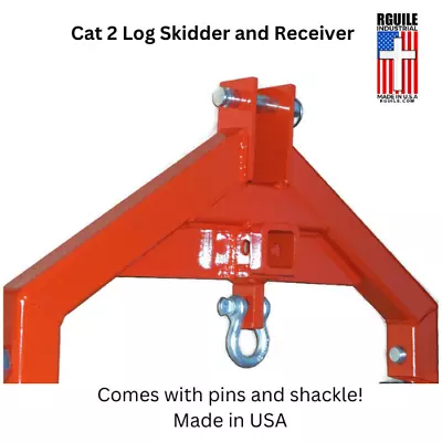 Buy Tractor Attachment Cat 2 Kubota Org Log Skidder  Trailer Receiver • 399.99$