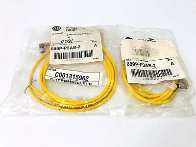 Buy Lotof 2 Allen Bradley 889P-P3AB-2 PICO Cable Cordset • 35.56$