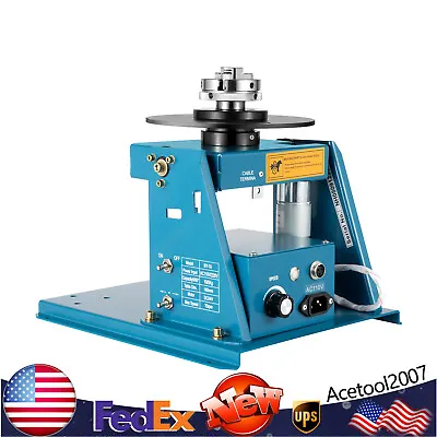Buy 110V Rotary Welding Positioner Turntable Table 2.5  3 Jaw Lathe Chuck 2-10RPM US • 265$