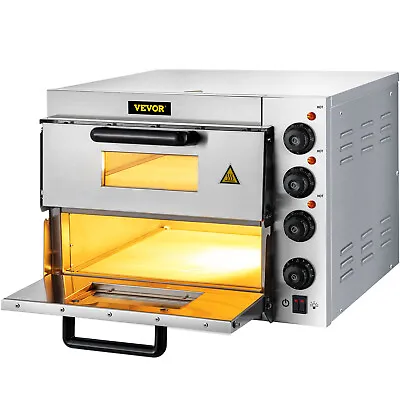Buy VEVOR Commercial Countertop Pizza Oven Electric Pizza Oven For 14  Pizza Indoor • 309.99$