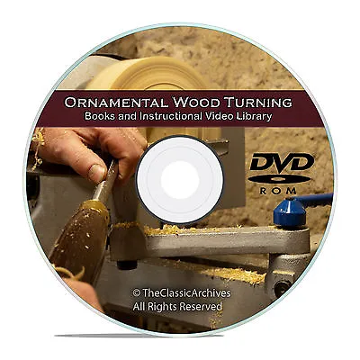 Buy Ultimate Library Of Wood Turning, Woodworking Lathe, 38 Books And Videos, V62 • 8.99$