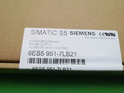 Buy 6ES5 951-7LB21 NEW SIEMENS 6ES5951-7LB21 SIMATIC S5 Power Supply Module • 187.99$