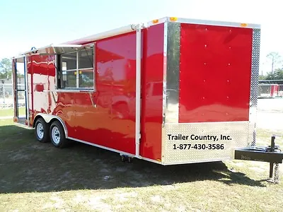 Buy NEW 2023 8.5x20 8.5 X 20 Enclosed Concession Food Vending BBQ Serving Trailer • 1.25$
