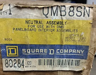 Buy New Qmb8sn 800a 600v Qmb Switchboard Panelboard Neutral Assembly Panel • 424$