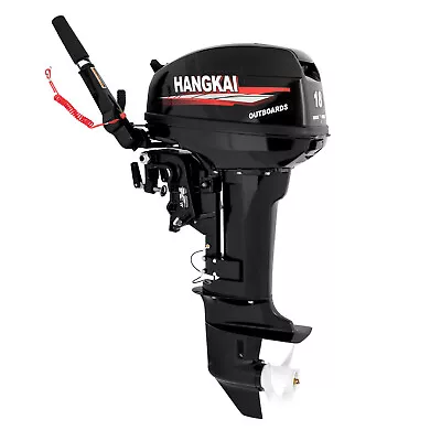 Buy HANGKAI 18HP 2-Stroke Outboard Motor Boat Engine Water Cooling & CDI Short Shaft • 1,805.47$