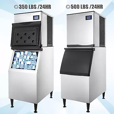 Buy VEVOR 350-500LBS/24H Commercial Ice Maker Split Ice Cube Machine 350Lbs Storage • 2,255.99$