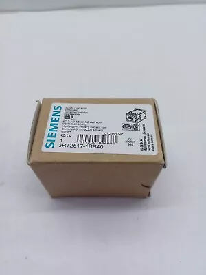 Buy Siemens Sirius 3rt2517-1bb40 Contactor 24v Ac-3:no 5,5kw , Nc 4kw 400v • 19.99$