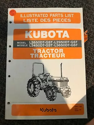 Buy KUBOTA Tractor Illustrated Parts List L2650DT-GST L2950DT-GST • 35$