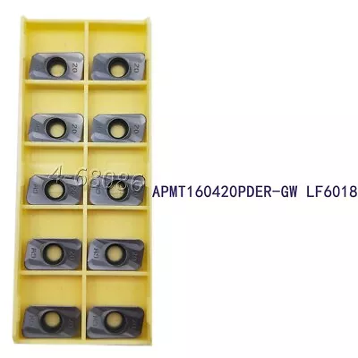 Buy 20PC APMT160420PDER-GW LF6018 Index Milling Insert Carbide Insert For 400R Tools • 27$