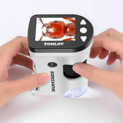 Buy TOMLOV 2  LCD 800X Coin Magnifier Digital Microscope Video Photo Camera For Mac • 49$