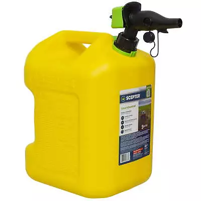 Buy Scepter 5 Gallon SmartControl Dual Handle Diesel Fuel Container, FSCD571 • 22.03$