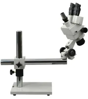 Buy 7X-45X Professional Zoom Boom Stand Trinocular Stereo Microscope WH10x Eyepiece • 399.99$