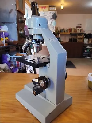 Buy Manual Microscope Used 10x 18mm 3 Objective • 18.80$