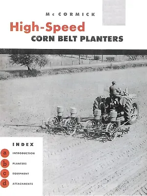 Buy IH McCormick High-Speed Corn Belt Planters Dealer Brochure Trailing 2 4 6 Row • 20$
