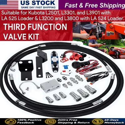 Buy Third Function Valve Kit For Kubota L2501, L3200, L3301, L3901 Tractors • 697.20$