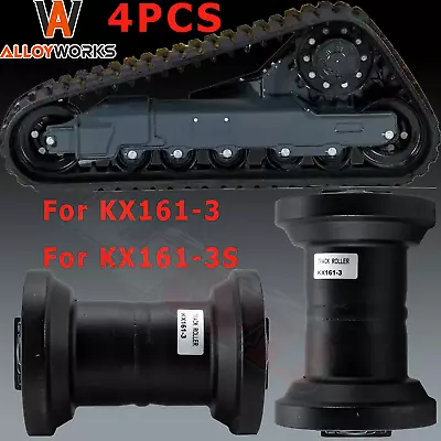 Buy 4PCS Track Roller Bottom Roller Fits Kubota KX161-3 KX161-3S KX161-3ST • 479$