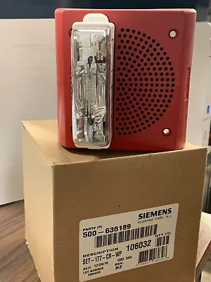 Buy Siemens Wall Mount Fire Alarm Strobe - Red (500-636189) • 25$