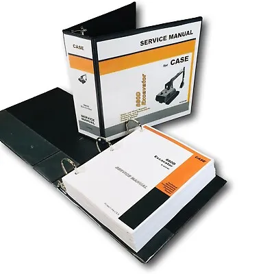 Buy Case 880D Excavator Trackhoe Service Technical Manual Repair Shop Book Binder • 84.12$