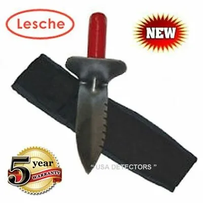 Buy Lesche Digging Tool & Sod Cutter With LEFT Side Serrated Blade With FREE Sheath • 48.95$