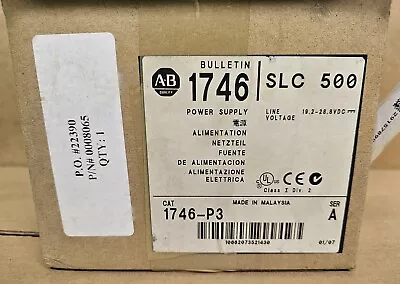 Buy Allen Bradley 1746-P3 SER A SLC 500 Power Supply • 275$