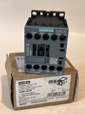 Buy Siemens Sirius 3RH2140-1BB40 Contactor Relay 24V AC-15 10A 230V 40E 4NO • 39$