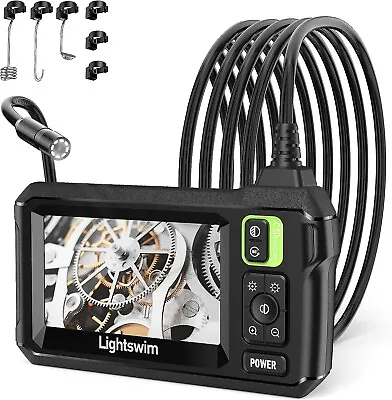 Buy Lightswim Industrial Endoscope Inspection Camera, 4.3  IPS Borescope Sewer Camer • 42.99$