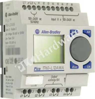 Buy Allen Bradley 1760-L12AWA Series B Pico Controller W/ RTC 8-In/4-Out 120/240VAC • 287.25$