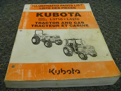 Buy Kubota L3710 L4310 Tractor And Cab Parts Catalog Manual • 149$