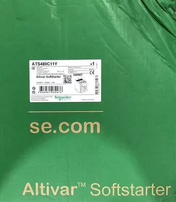 Buy Schneider Electric Alvitar Soft Starter 208-690V 50/60Hz 75A ATS480C11Y #XG2 • 2,599.90$
