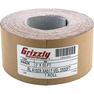 Buy Grizzly H4424 3  X 50' A/O Sanding Roll 150 Grit, H&L • 83.95$