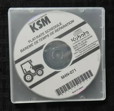Buy Genuine Kubota M4n-071 Tractor Flat Rate Schedule Manual Cd • 19.95$