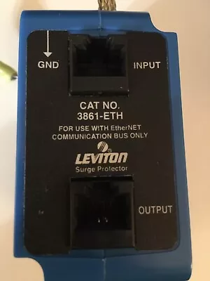 Buy Leviton 3861 -ETH RJ-45 Ethernet Circuit Protector 19.8VDC • 39$