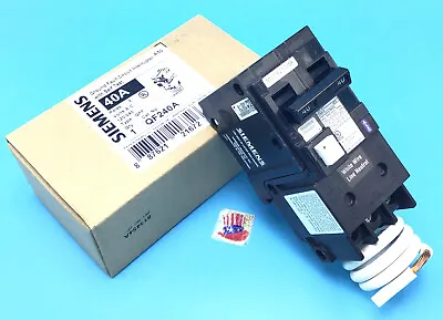 Buy New Circuit Breaker Siemens QF240 QF240A 40 Amp 2 Pole 120/240V Self Test GFCI • 99.99$