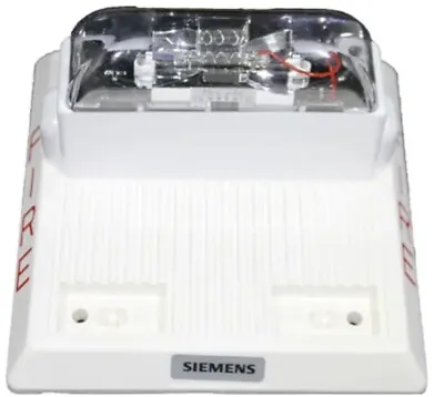 Buy SIEMENS HS-MC-W - White Wall Mount Fire Alarm Horn Strobe NEW! • 125$