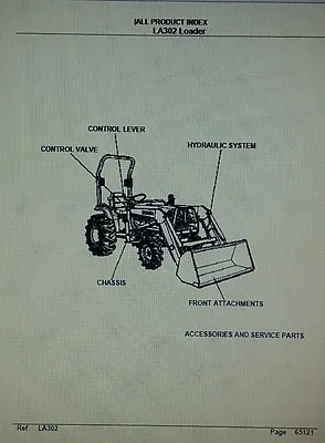 Buy Kubota LA302 Loader Diesel 4X4 Farm Tractor Parts Manual Compact Agriculture • 39.94$