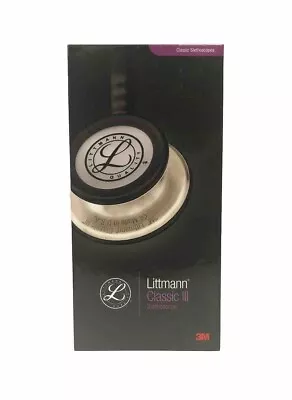 Buy 3M Littmann Classic III Stethoscope 5861 Black Tube Black Finish Champagne Bell • 99$
