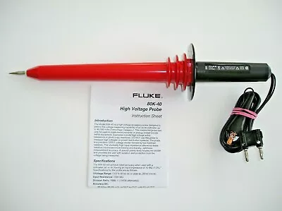 Buy Fluke 80K-40 High Voltage Probe, BRAND NEW, 30-Day RoR • 159$