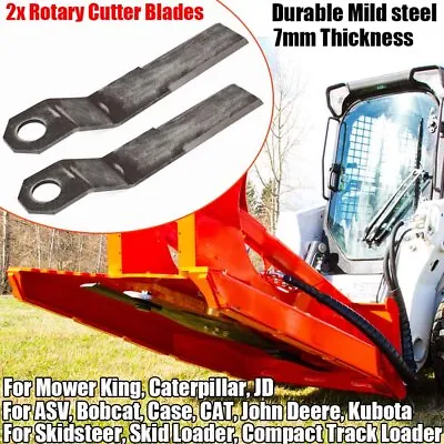 Buy For Mower King Skid Steer BrushHog REPLACE Blades Grass Brush Cutter Attachment • 115.39$