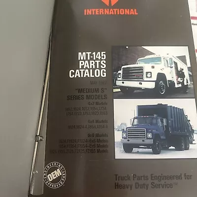 Buy 1987 International S Series 4x2 4x4  6x6 Truck Parts Catalog Manual MT145 • 150$