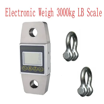 Buy 3000kg 3T Crane Scale High Precision Weighing Scale Digital Hanging Scale • 399.99$