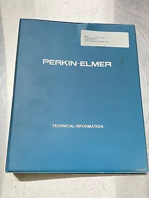 Buy Perkin Elmer PE 1725x FTIR Spectrophotometer - Users Guide / Instructions Manual • 39.99$