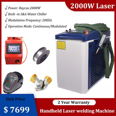 Buy 2000W Raycus Handheld Laser Rust Remover Laser Welder Cleaning Cutting Machine • 7,699$
