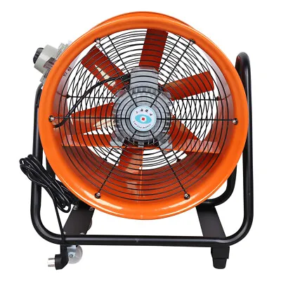 Buy 16 ,Explosion-proof Axial Fan Cylinder Pipe Spray Booth Paint Fumes Exhaust Fan • 332.50$