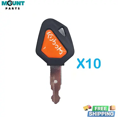 Buy 10 For Kubota Ignition Keys 459A Excavator Backhoe Skid Steer Track Loader • 13.96$