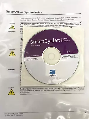 Buy SmartCycler System Software Cepheid Version 2.od • 35$