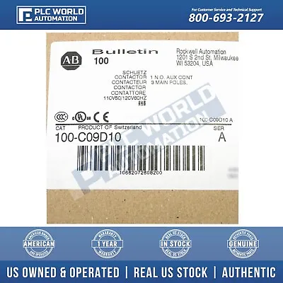 Buy Brand New Allen Bradley 100-C09D10 IEC Contactor, 9A, Late Date 1 Yr Wty • 85.95$